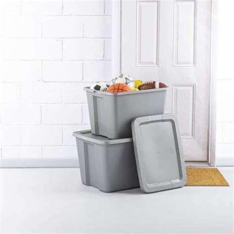 sterilite 18 gal tote box steel 8 pcs homedpeot|sterilite containers 18 gallon clear.